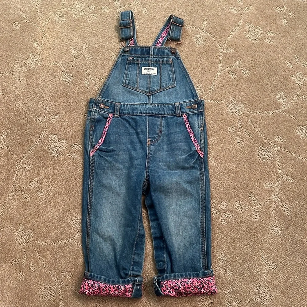Girls OshKosh Denim Overalls, 24 Months
